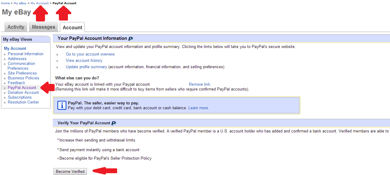 Paypal Account How To Sell On eBay on Guides