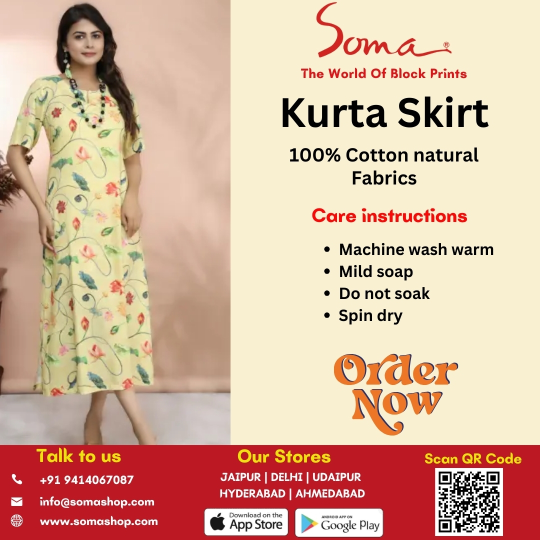 Hand Block Printed kurta