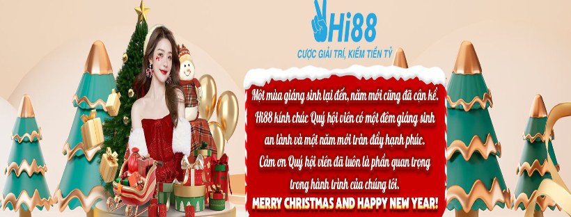 Có thể là hình ảnh về 1 người và văn bản cho biết 'Hi88 CƯỢC GIÁI TRÍ, KIẾM TIẾN TÝ Cam mủa giáng sinh lại đến, năm má›i đã Hi88 kính chúc Quý hái iên mót đêm giáng sinh mộ»t năm mới ràn đẩy hạnh phúc. Quý hái luôn là phẩn quan trọng trong hanh trình cua chúng tó›i. MERRY CHRISTMAS AND HAPPY NEW YEAR!'
